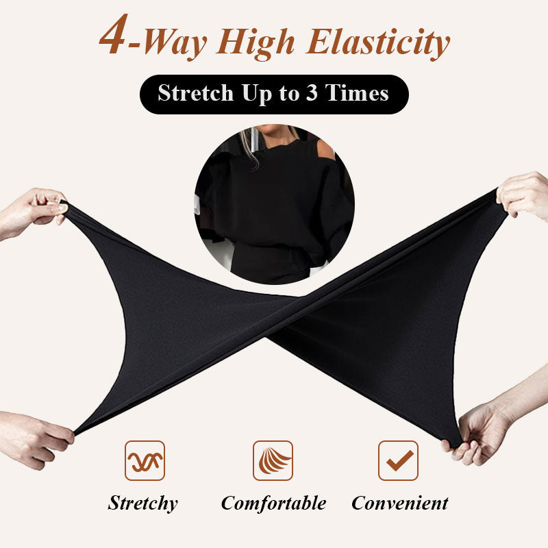 👗Women's Slanted Shoulder Sweatshirt & Sleeveless Dress Set