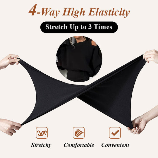 👗Women's Slanted Shoulder Sweatshirt & Sleeveless Dress Set
