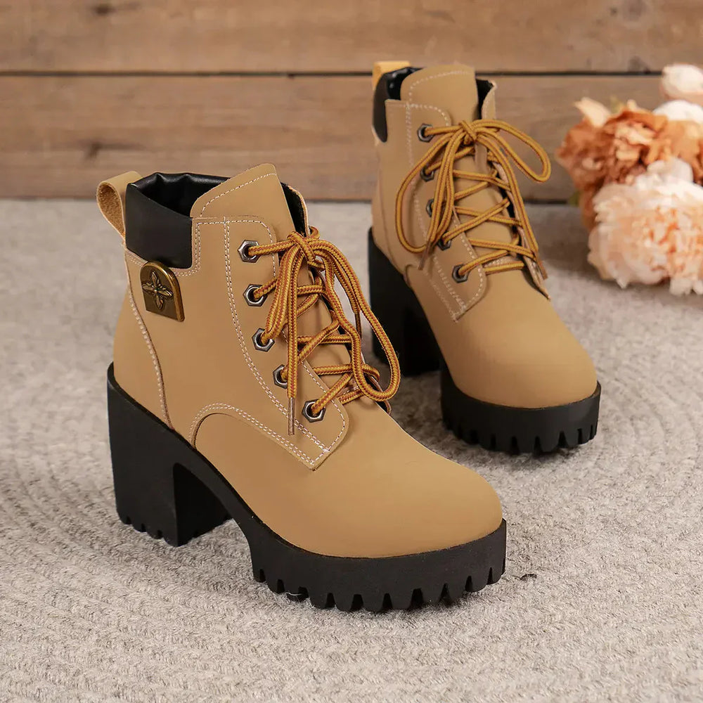 【35-42】2025 new thick sole British style Martin boots