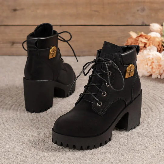 【35-42】2025 new thick sole British style Martin boots