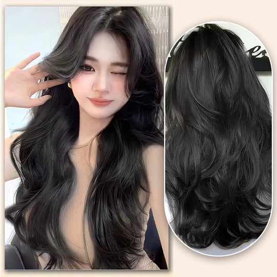 💖This Week's Hot Sales - 50% OFF🤩Women's Gradient Long Wavy Hair Wig, One-Piece with Adjustable Fit