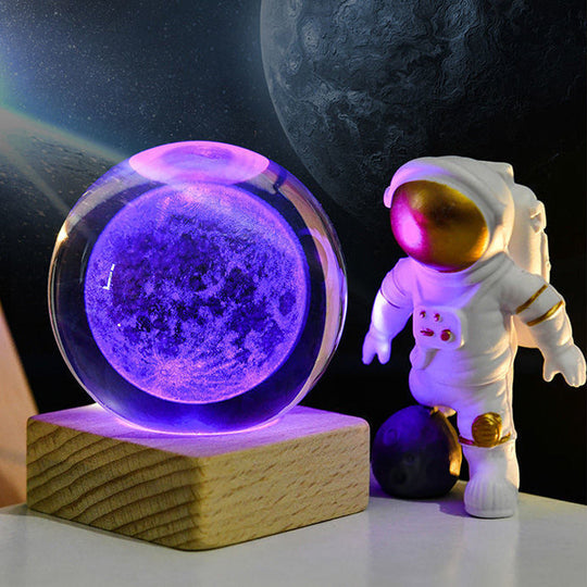 Lampada decorativa notturna con sfera di cristallo galassia 3D di Pasqua💖ACQUISTA 3 E RICEVI IL 10% DI SCONTO