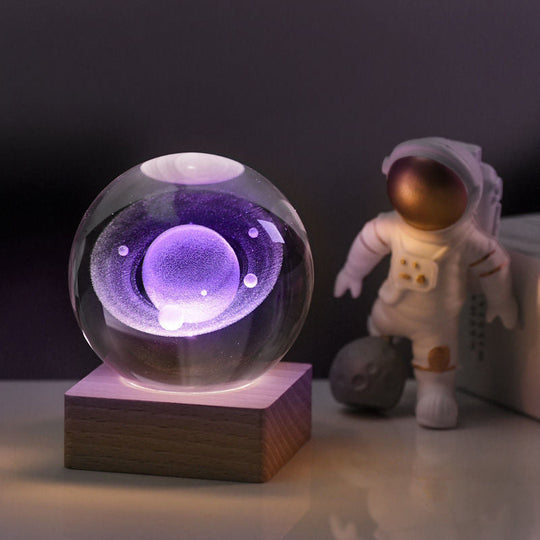 Lampada decorativa notturna con sfera di cristallo galassia 3D di Pasqua💖ACQUISTA 3 E RICEVI IL 10% DI SCONTO