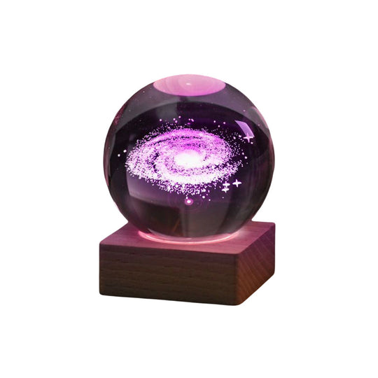 Lampada decorativa notturna con sfera di cristallo galassia 3D di Pasqua💖ACQUISTA 3 E RICEVI IL 10% DI SCONTO