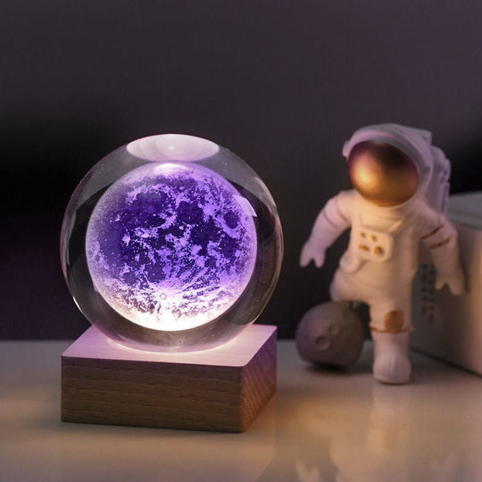 Lampada decorativa notturna con sfera di cristallo galassia 3D di Pasqua💖ACQUISTA 3 E RICEVI IL 10% DI SCONTO