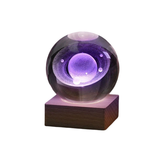 Lampada decorativa notturna con sfera di cristallo galassia 3D di Pasqua💖ACQUISTA 3 E RICEVI IL 10% DI SCONTO