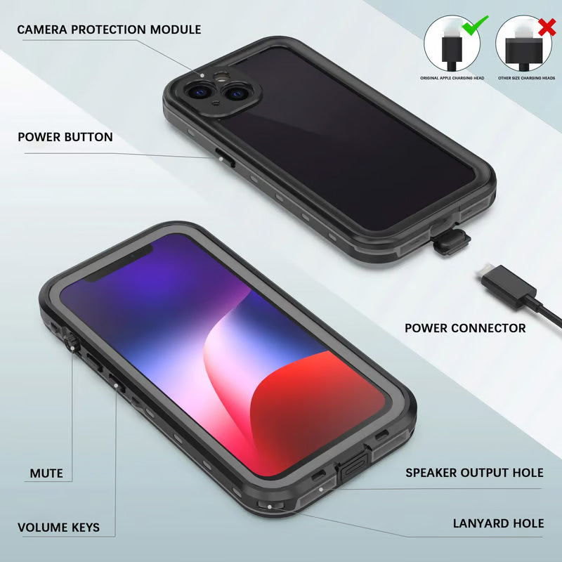 Waterproof Shockproof Magnetic Phone Case