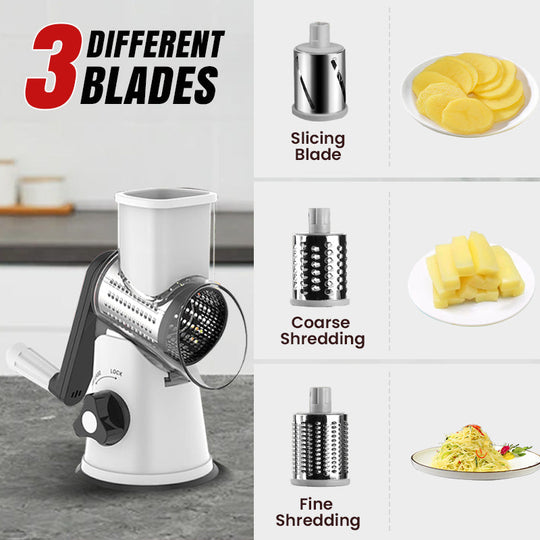 🔥 2025 Kitchen Sale 🔥 Multifunctional Manual Rotary Grater & Chopper 🚀🥕