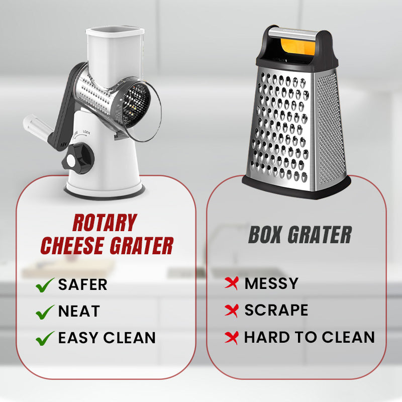 🔥 2025 Kitchen Sale 🔥 Multifunctional Manual Rotary Grater & Chopper 🚀🥕