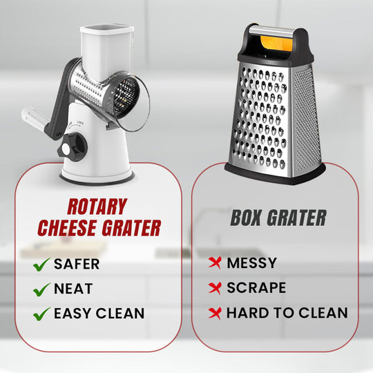 🔥 2025 Kitchen Sale 🔥 Multifunctional Manual Rotary Grater & Chopper 🚀🥕
