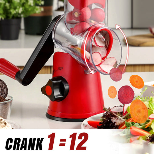 🔥 2025 Kitchen Sale 🔥 Multifunctional Manual Rotary Grater & Chopper 🚀🥕