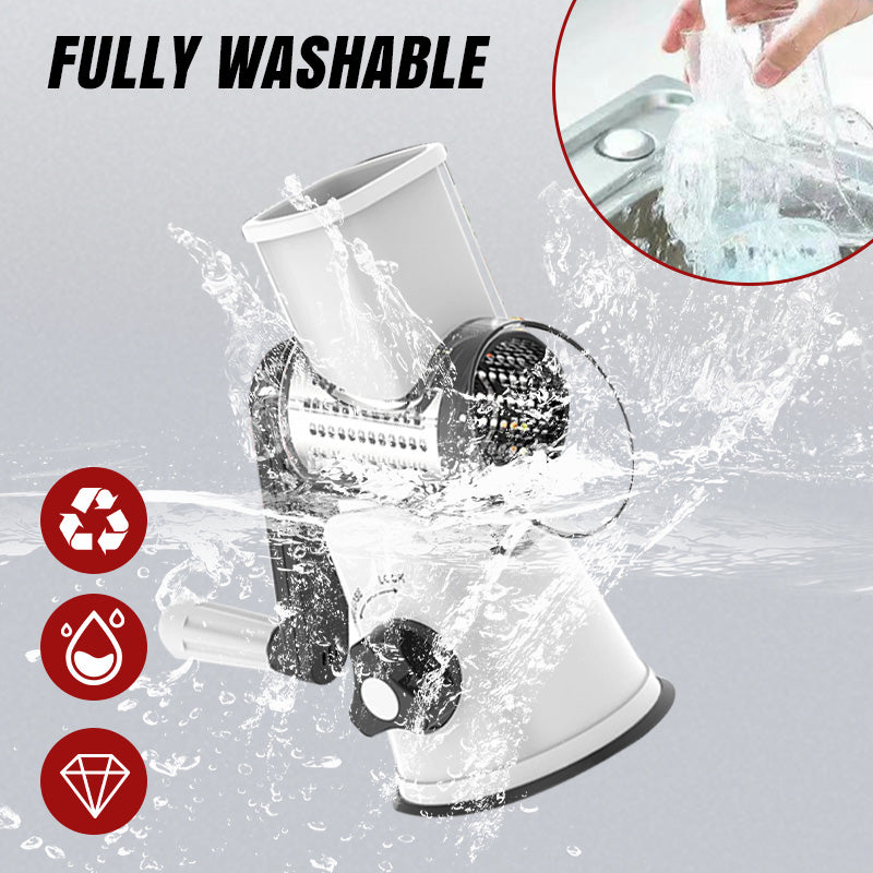🔥 2025 Kitchen Sale 🔥 Multifunctional Manual Rotary Grater & Chopper 🚀🥕