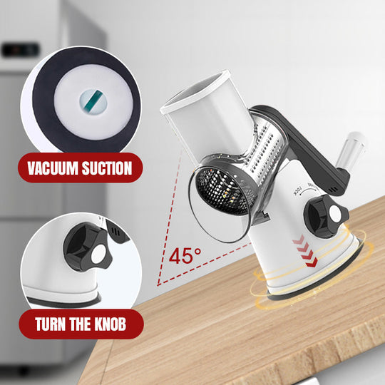 🔥 2025 Kitchen Sale 🔥 Multifunctional Manual Rotary Grater & Chopper 🚀🥕