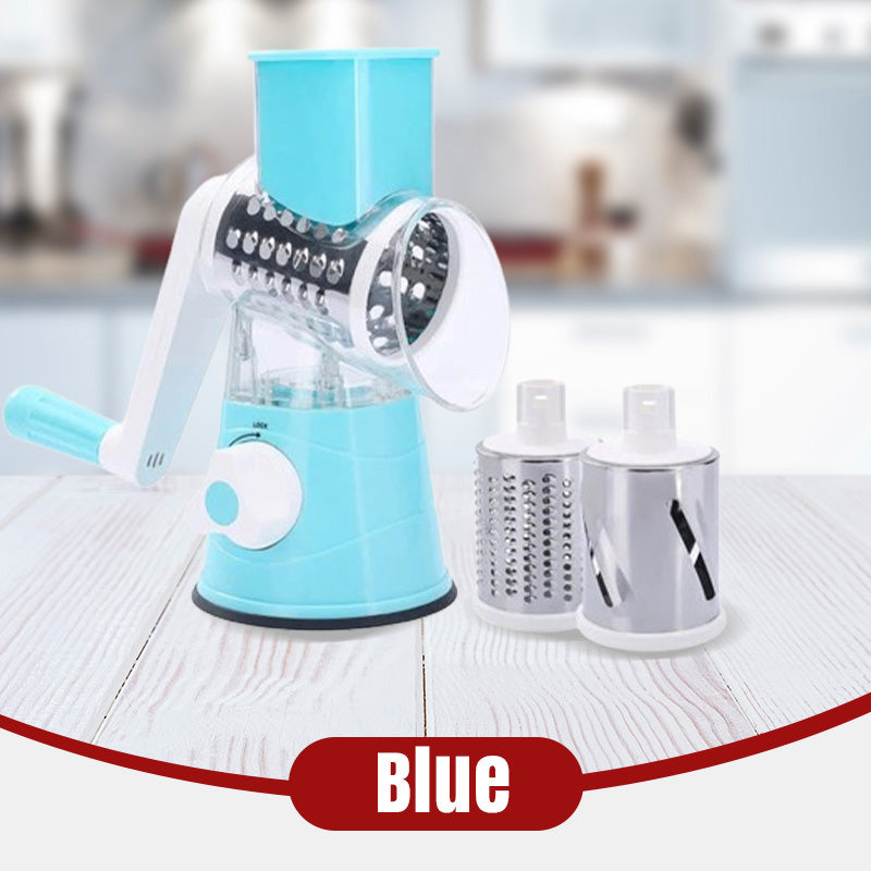 🔥 2025 Kitchen Sale 🔥 Multifunctional Manual Rotary Grater & Chopper 🚀🥕