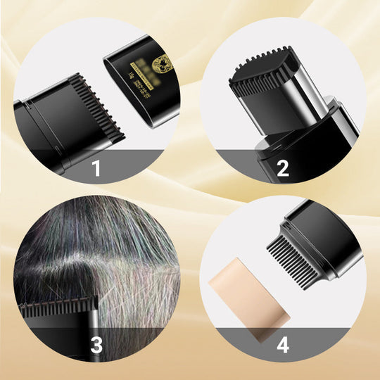 🎉Acquista 2 e ricevi 1 gratis🎉Tinta istantanea per capelli in stick con pettine incorporato