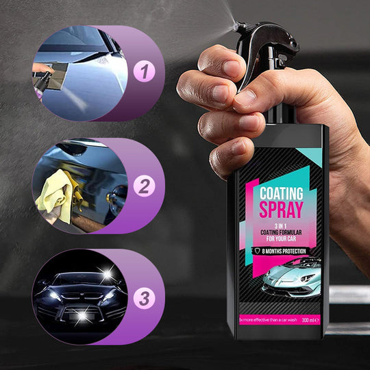 🔥LIMITED SALE 50% OFF🔥3-in-1 High Protection Quick Car Coating Spray