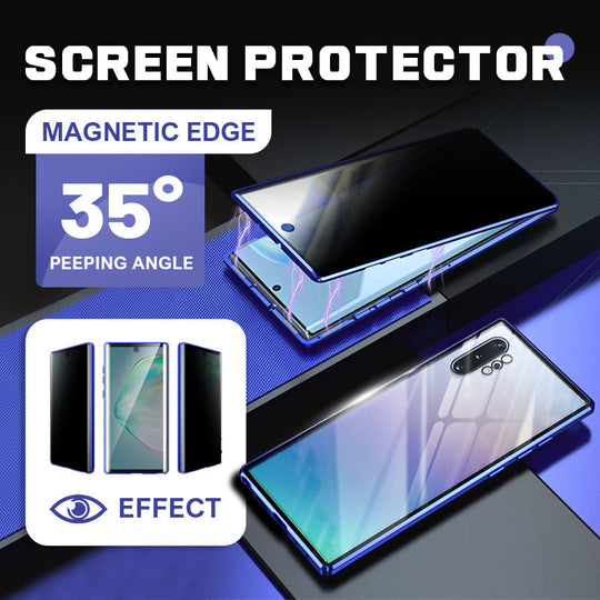 Full-Body Magnetic Case with Anti-Peep Screen Protector for Samsung