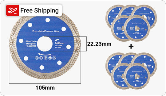 Disco di taglio a diamante rosso Ultra-tino Foglio di taglio ad alta durezza Mesh foglio ondulato adatto a marmo, ceramica, piastrelle, piastre di roccia taglio rapido in condizioni asciutte e bagnate