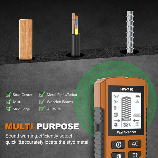 🎉 2025 New Product Offer – 49% OFF! 💯🪛Multifunctional Handheld Metal & Wall Detector