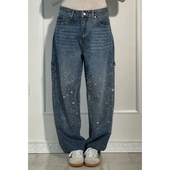 📢📢2026 New Collection - Limited-Time Pre-Sale ✨ Women's Straight Jeans with Rhinestones