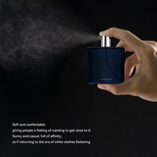 🔥【2025 Marine Tech】Profumo marino naturale a lunga durata da uomo 🔥 | Estratto di krill antartico | Profumo minerale 72 ore | Confezione senza plastica