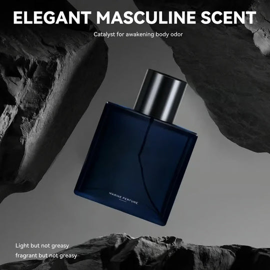 🔥【2025 Marine Tech】Profumo marino naturale a lunga durata da uomo 🔥 | Estratto di krill antartico | Profumo minerale 72 ore | Confezione senza plastica