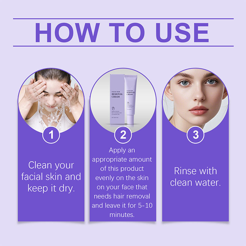 🔥Acquista 2 e ricevi 1 gratis🔥Crema depilatoria delicata e indolore per il viso