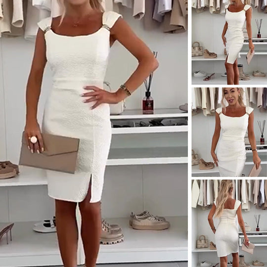 Saisonale Neuheiten-💃Elegante Einteilerkleider mit Seitenschlitz für Damen