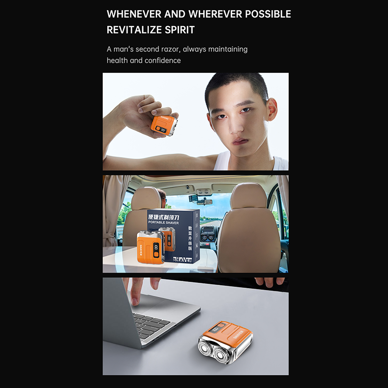 Portable Mini Men's Electric Shaver – Compact & Rechargeable🧳