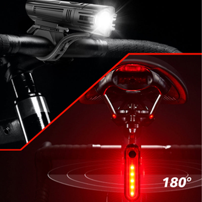 Luz trasera de bicicleta de sensación de frenos inteligentes