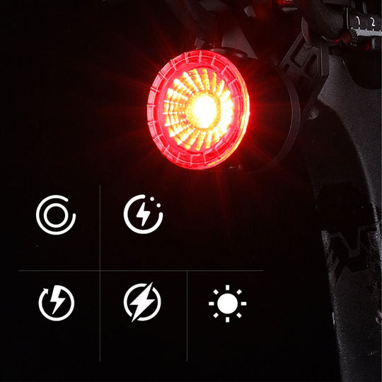 Luz trasera de bicicleta de sensación de frenos inteligentes