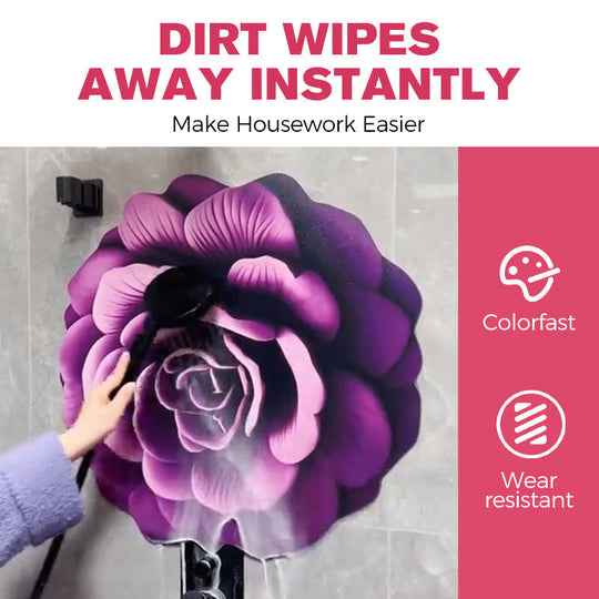 🌺Saldi eccezionali 42% di sconto💕Tappetino floreale in peluche e terra di diatomee