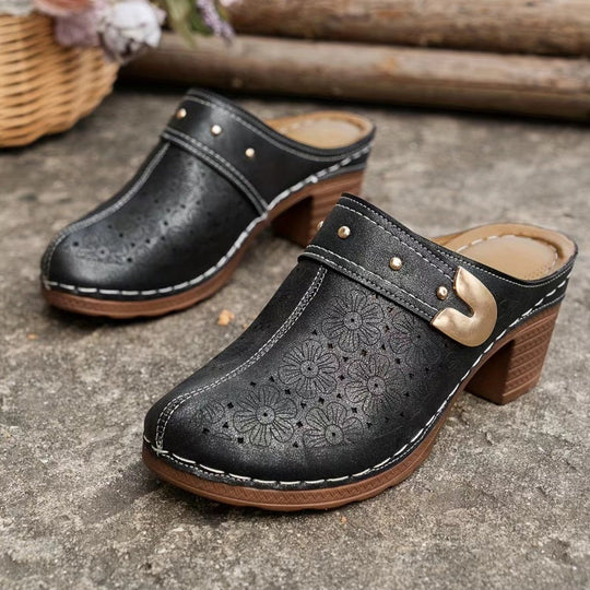 🔥HOT SALE 50% KORTING💕Dames instapsandalen met gesloten neus en dikke hak