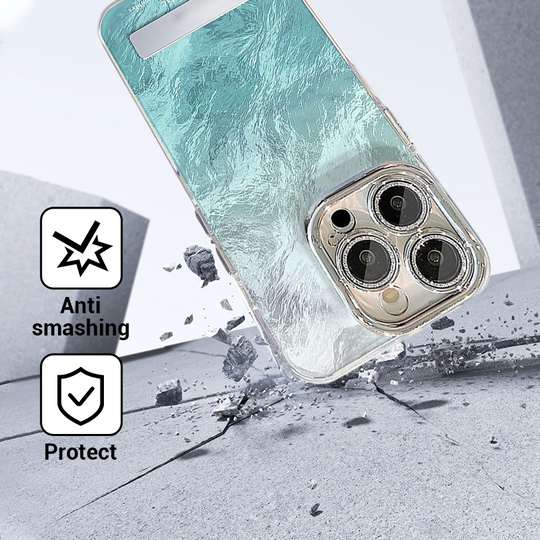 💜LETZTER TAG - 50% Rabatt💜Farbverlauf-Telefonhülle mit Ständer und Kette für die iPhone-Serie