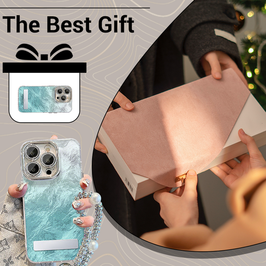 💜LETZTER TAG - 50% Rabatt💜Farbverlauf-Telefonhülle mit Ständer und Kette für die iPhone-Serie