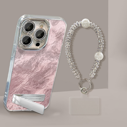 💜LETZTER TAG - 50% Rabatt💜Farbverlauf-Telefonhülle mit Ständer und Kette für die iPhone-Serie