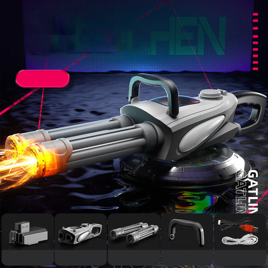 ⌛sconto del 50% a tempo limitato💥Set di pistole ad acqua elettriche Gatling a doppia canna