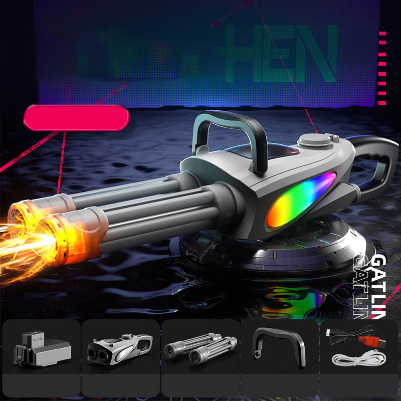 ⌛sconto del 50% a tempo limitato💥Set di pistole ad acqua elettriche Gatling a doppia canna