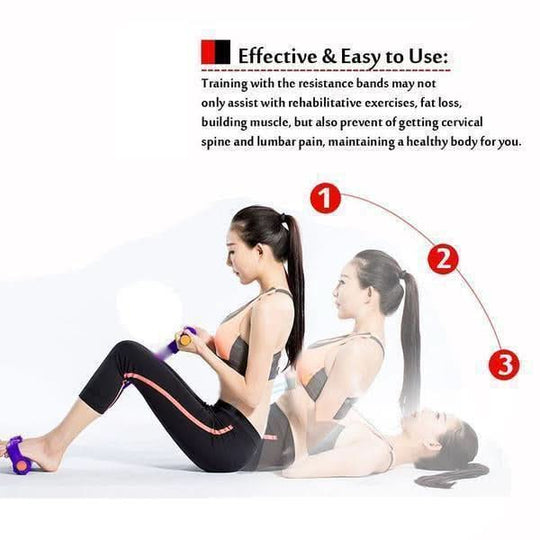 Entrenador de banda de resistencia de pedal multifuncional - Pedal portátil Equipo de ejercicios Gimnasio en casa Máquina de entrenamiento de cuerpo completo, ejercicio de abdominales, yoga, entrenamiento abdominal