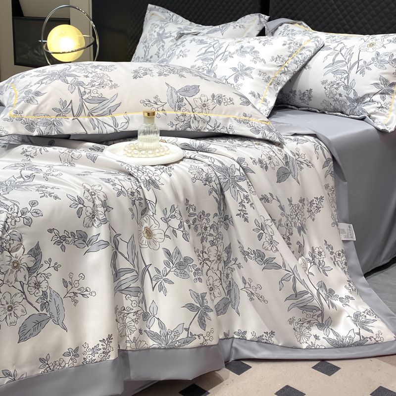 🔥Zomer beperkte uitverkoop - 50% korting🌸Koelend, ademend bloemenlaken (set van 4)