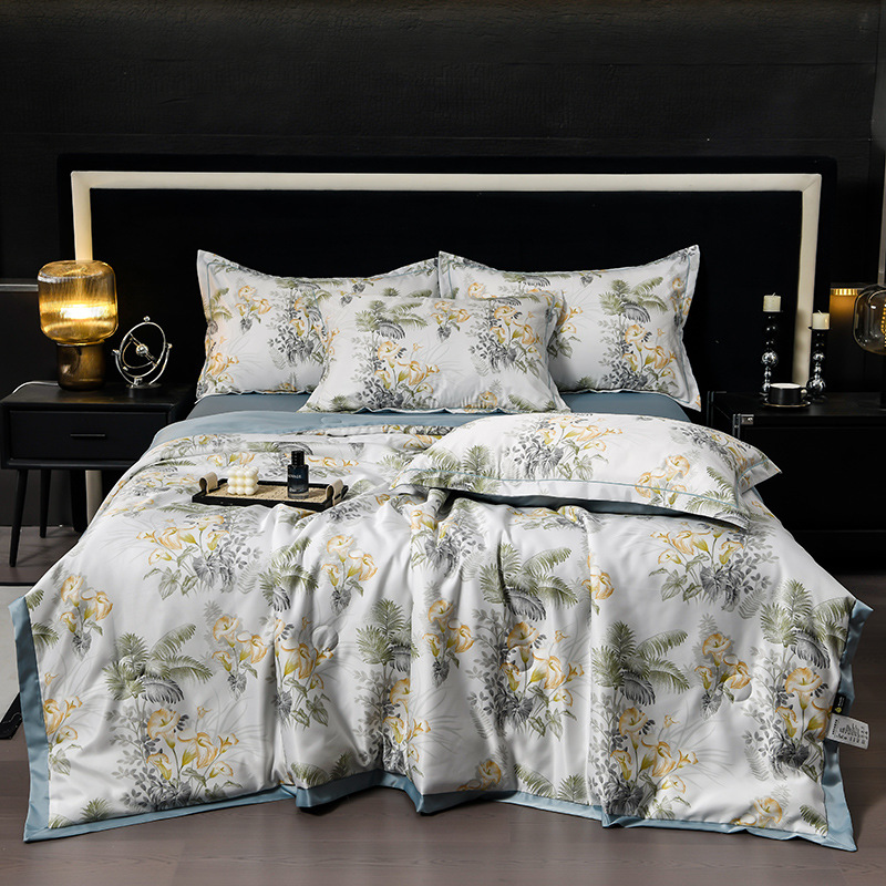 🔥Zomer beperkte uitverkoop - 50% korting🌸Koelend, ademend bloemenlaken (set van 4)