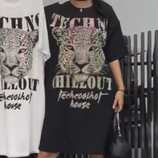 💗Zomerspecials✨Oversized glitter T-shirtjurk voor dames