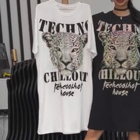 💗Zomerspecials✨Oversized glitter T-shirtjurk voor dames