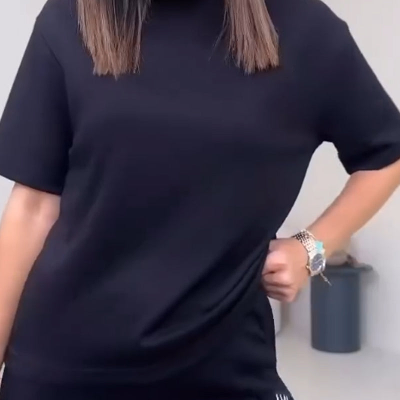 ✨Tendencias actuales ✨Conjunto elegante de dos piezas para mujer: top cómodo y pantalón a juego