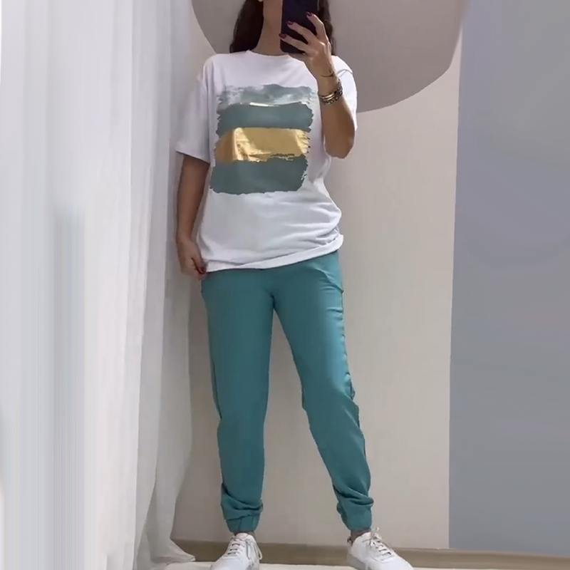 💥【Trend 2025】🍃Chic leisure two-piece - Comfortable & stylish✨