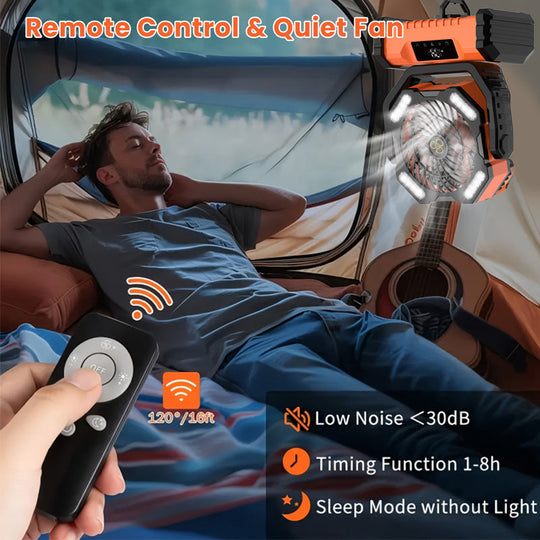 🏆VENTE CHAUDE -50%🍃Ventilateur oscillant portable avec télécommande