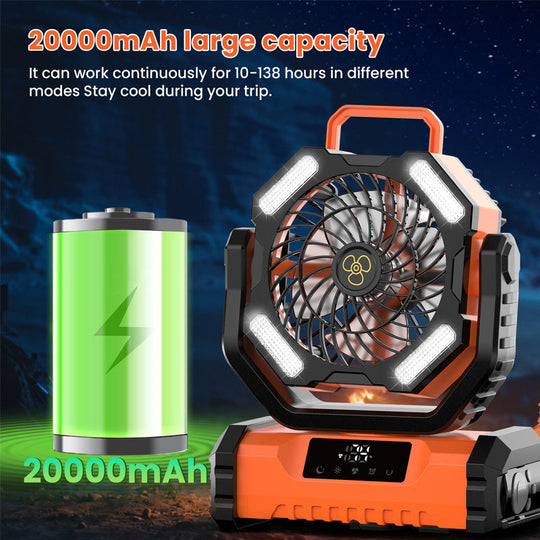 🏆VENTE CHAUDE -50%🍃Ventilateur oscillant portable avec télécommande
