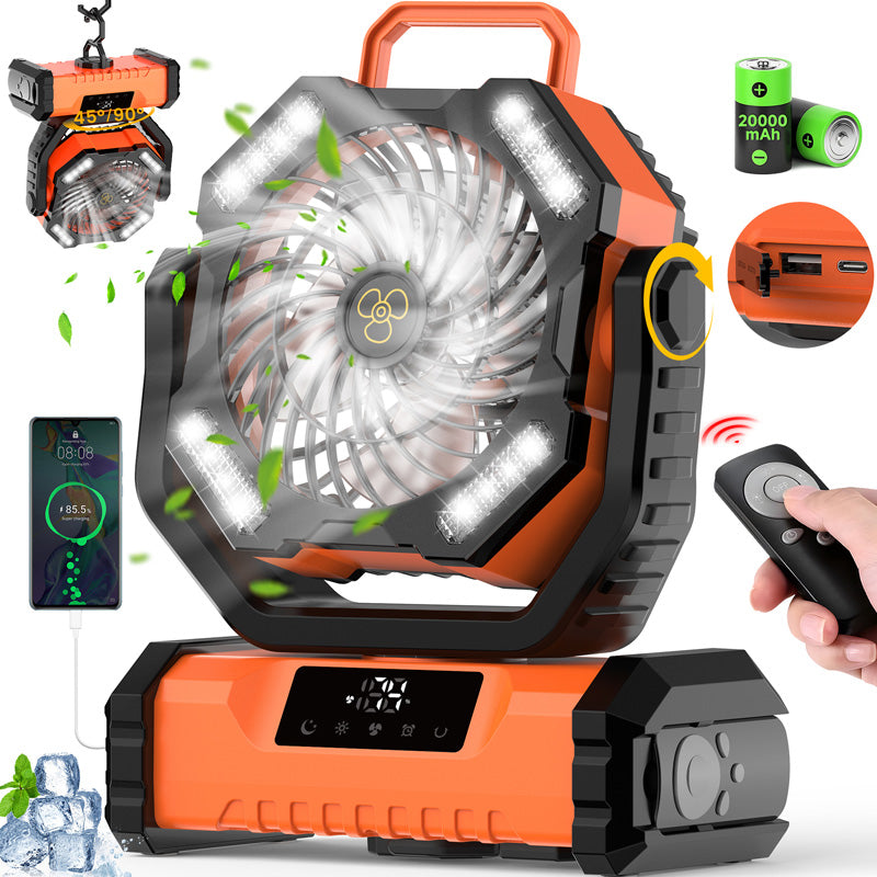 🏆VENTE CHAUDE -50%🍃Ventilateur oscillant portable avec télécommande