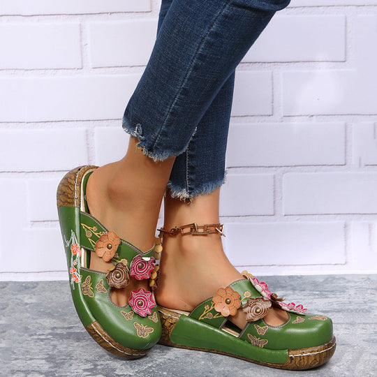 🪷Ethnic Style Thick-Sole Slippers for Women💕
