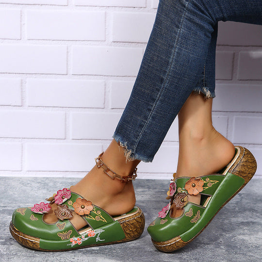 🪷Ethnic Style Thick-Sole Slippers for Women💕